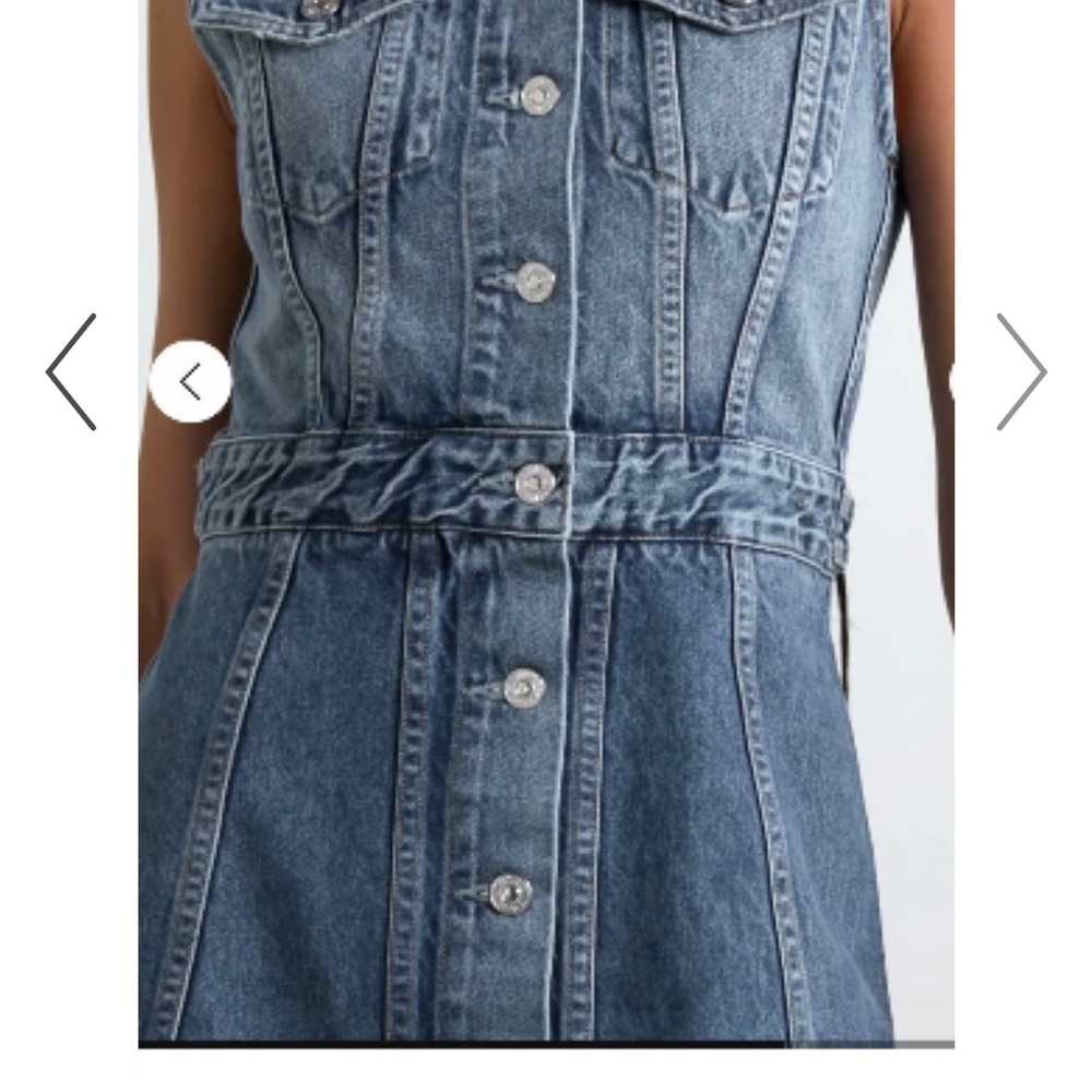 Citizens Of Humanity Blue Denim Idalene Maxi Dress - Picture 11 of 15